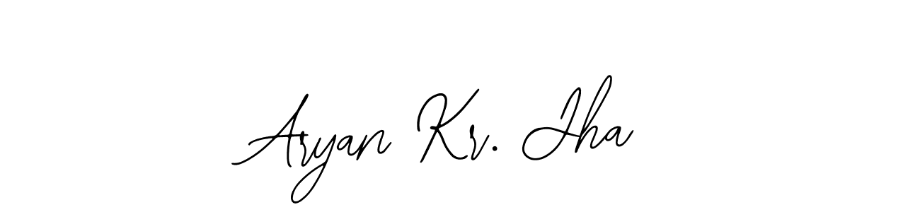 You should practise on your own different ways (Bearetta-2O07w) to write your name (Aryan Kr. Jha) in signature. don't let someone else do it for you. Aryan Kr. Jha signature style 12 images and pictures png