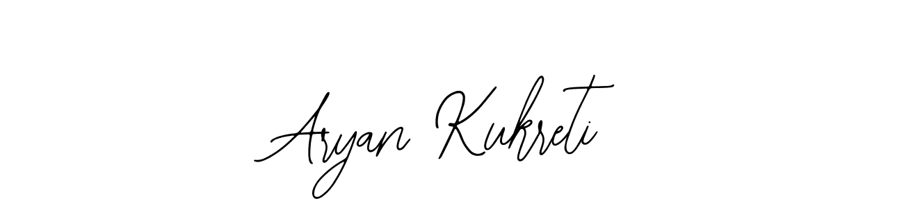 Similarly Bearetta-2O07w is the best handwritten signature design. Signature creator online .You can use it as an online autograph creator for name Aryan Kukreti. Aryan Kukreti signature style 12 images and pictures png