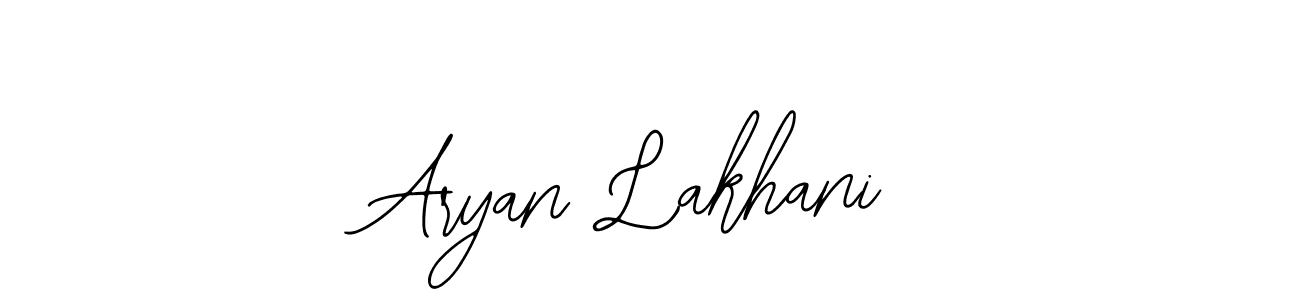 You should practise on your own different ways (Bearetta-2O07w) to write your name (Aryan Lakhani) in signature. don't let someone else do it for you. Aryan Lakhani signature style 12 images and pictures png