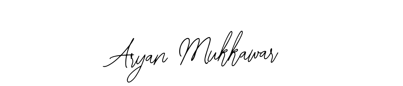How to make Aryan Mukkawar name signature. Use Bearetta-2O07w style for creating short signs online. This is the latest handwritten sign. Aryan Mukkawar signature style 12 images and pictures png