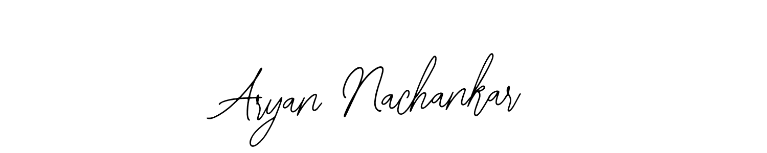 How to make Aryan Nachankar name signature. Use Bearetta-2O07w style for creating short signs online. This is the latest handwritten sign. Aryan Nachankar signature style 12 images and pictures png