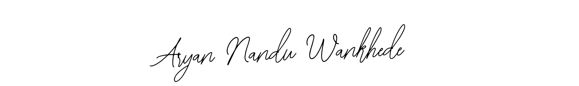 Use a signature maker to create a handwritten signature online. With this signature software, you can design (Bearetta-2O07w) your own signature for name Aryan Nandu Wankhede. Aryan Nandu Wankhede signature style 12 images and pictures png