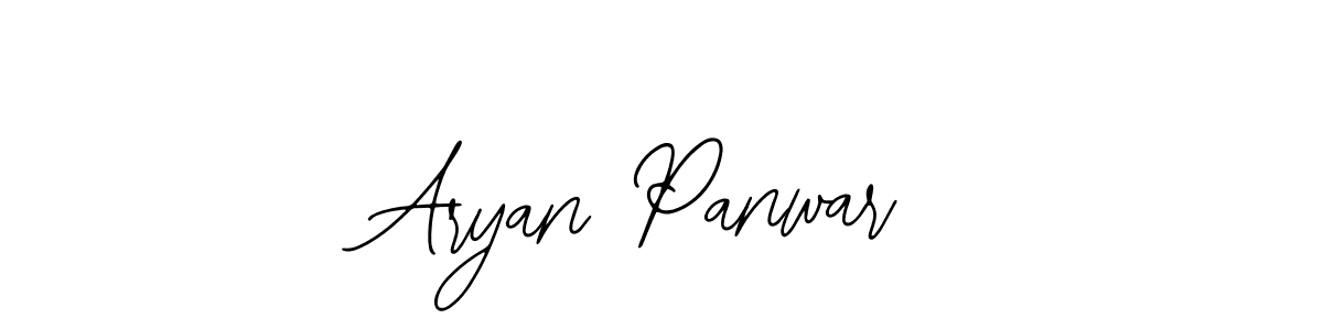 How to make Aryan Panwar name signature. Use Bearetta-2O07w style for creating short signs online. This is the latest handwritten sign. Aryan Panwar signature style 12 images and pictures png