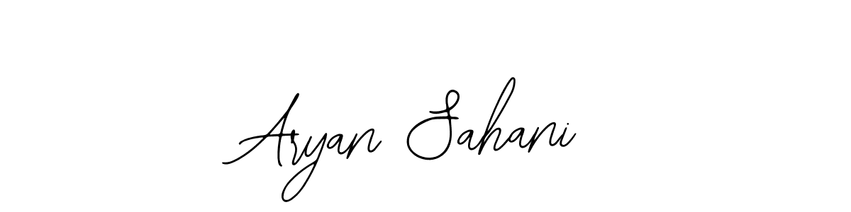 The best way (Bearetta-2O07w) to make a short signature is to pick only two or three words in your name. The name Aryan Sahani include a total of six letters. For converting this name. Aryan Sahani signature style 12 images and pictures png