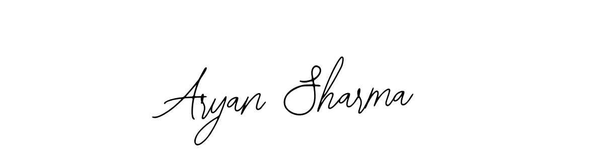 Use a signature maker to create a handwritten signature online. With this signature software, you can design (Bearetta-2O07w) your own signature for name Aryan Sharma. Aryan Sharma signature style 12 images and pictures png