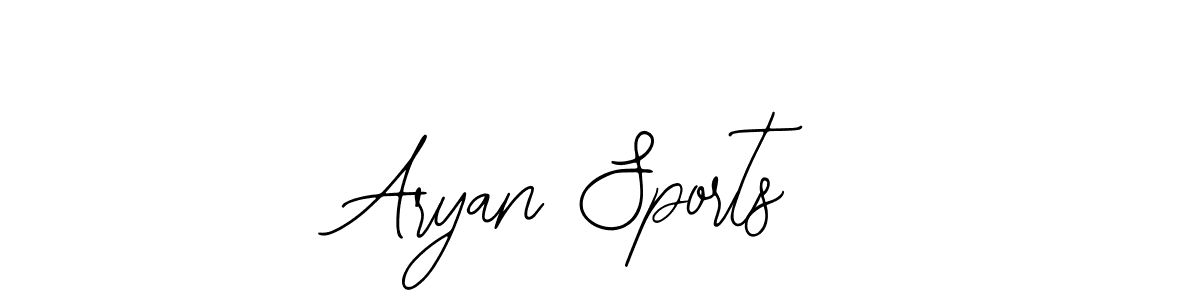 Make a beautiful signature design for name Aryan Sports. With this signature (Bearetta-2O07w) style, you can create a handwritten signature for free. Aryan Sports signature style 12 images and pictures png