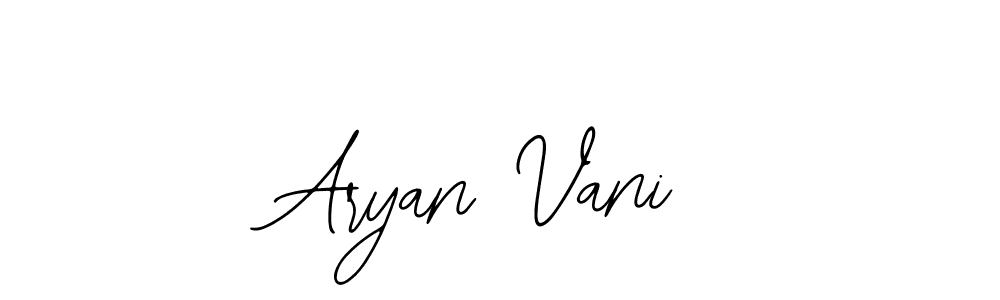 Make a beautiful signature design for name Aryan Vani. With this signature (Bearetta-2O07w) style, you can create a handwritten signature for free. Aryan Vani signature style 12 images and pictures png