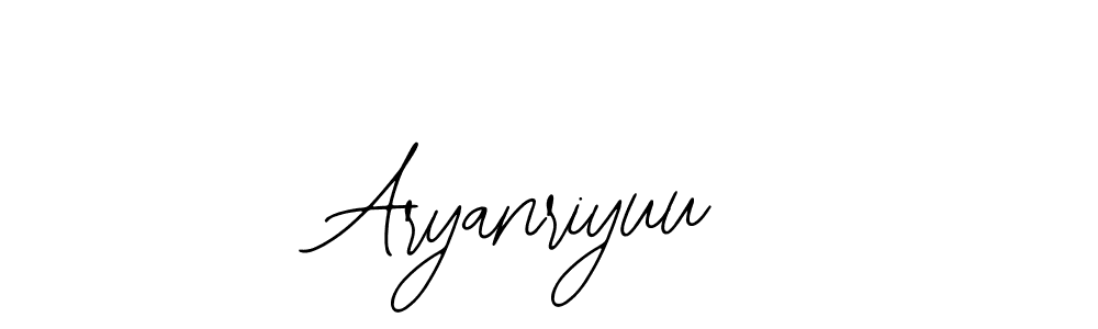 How to make Aryanriyuu signature? Bearetta-2O07w is a professional autograph style. Create handwritten signature for Aryanriyuu name. Aryanriyuu signature style 12 images and pictures png