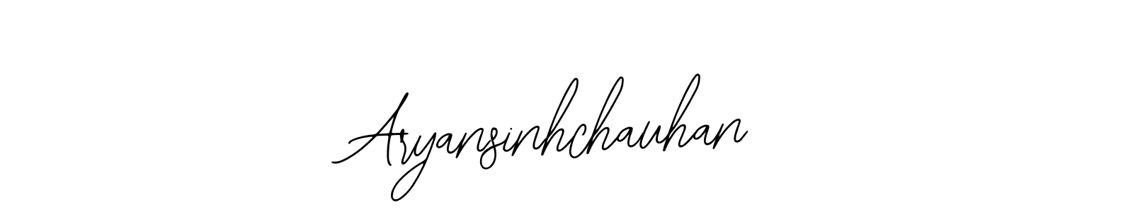 Design your own signature with our free online signature maker. With this signature software, you can create a handwritten (Bearetta-2O07w) signature for name Aryansinhchauhan. Aryansinhchauhan signature style 12 images and pictures png