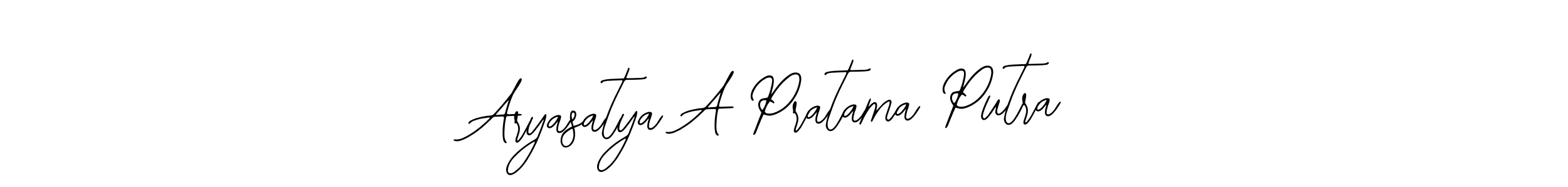 Make a beautiful signature design for name Aryasatya A Pratama Putra. With this signature (Bearetta-2O07w) style, you can create a handwritten signature for free. Aryasatya A Pratama Putra signature style 12 images and pictures png