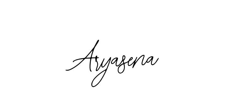 How to make Aryasena name signature. Use Bearetta-2O07w style for creating short signs online. This is the latest handwritten sign. Aryasena signature style 12 images and pictures png