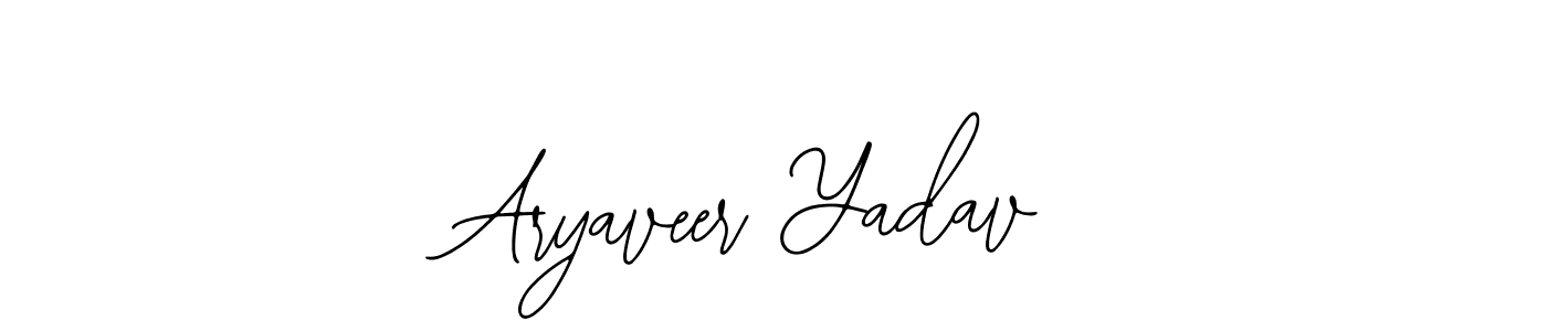 You should practise on your own different ways (Bearetta-2O07w) to write your name (Aryaveer Yadav) in signature. don't let someone else do it for you. Aryaveer Yadav signature style 12 images and pictures png