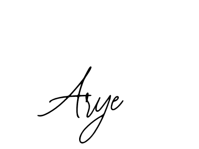 Design your own signature with our free online signature maker. With this signature software, you can create a handwritten (Bearetta-2O07w) signature for name Arye. Arye signature style 12 images and pictures png