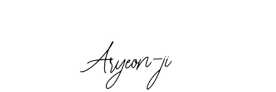 Design your own signature with our free online signature maker. With this signature software, you can create a handwritten (Bearetta-2O07w) signature for name Aryeon-ji. Aryeon-ji signature style 12 images and pictures png