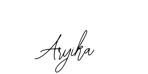 Use a signature maker to create a handwritten signature online. With this signature software, you can design (Bearetta-2O07w) your own signature for name Aryika. Aryika signature style 12 images and pictures png