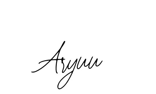 Make a beautiful signature design for name Aryuu. With this signature (Bearetta-2O07w) style, you can create a handwritten signature for free. Aryuu signature style 12 images and pictures png