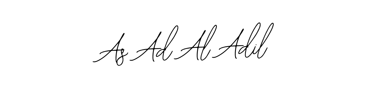 Bearetta-2O07w is a professional signature style that is perfect for those who want to add a touch of class to their signature. It is also a great choice for those who want to make their signature more unique. Get As Ad Al Adil name to fancy signature for free. As Ad Al Adil signature style 12 images and pictures png