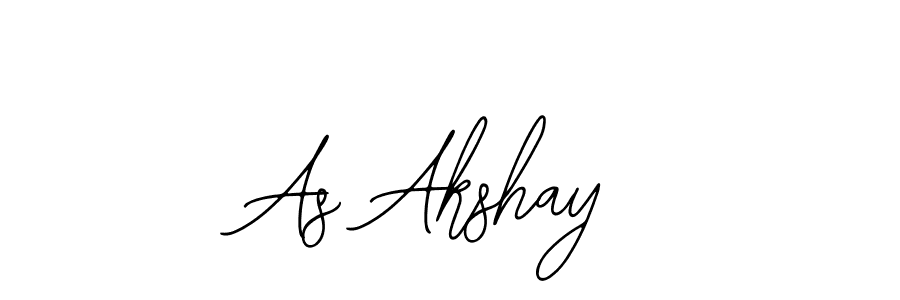 Also You can easily find your signature by using the search form. We will create As Akshay name handwritten signature images for you free of cost using Bearetta-2O07w sign style. As Akshay signature style 12 images and pictures png
