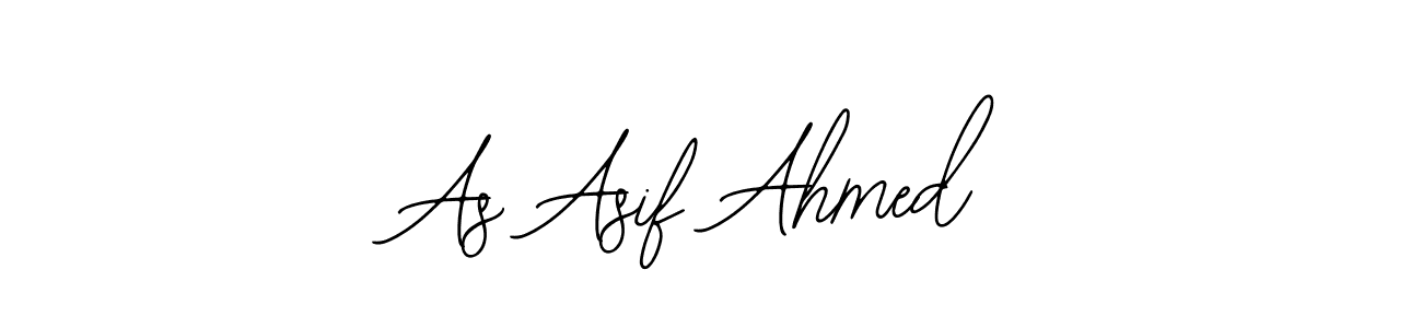 The best way (Bearetta-2O07w) to make a short signature is to pick only two or three words in your name. The name As Asif Ahmed include a total of six letters. For converting this name. As Asif Ahmed signature style 12 images and pictures png