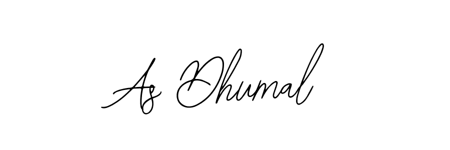 Make a beautiful signature design for name As Dhumal. With this signature (Bearetta-2O07w) style, you can create a handwritten signature for free. As Dhumal signature style 12 images and pictures png