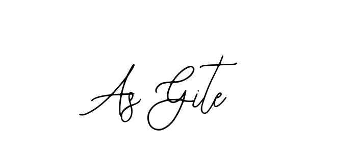 You should practise on your own different ways (Bearetta-2O07w) to write your name (As Gite) in signature. don't let someone else do it for you. As Gite signature style 12 images and pictures png