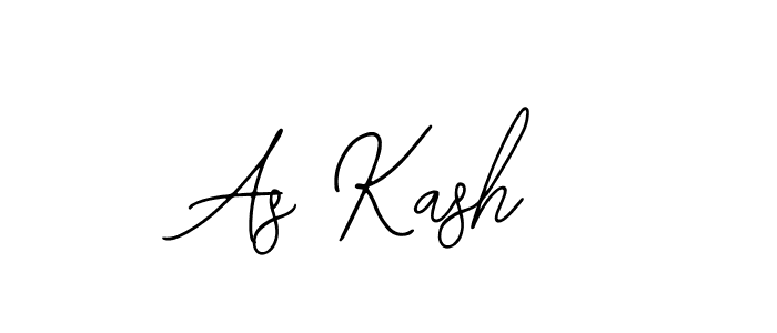 How to make As Kash name signature. Use Bearetta-2O07w style for creating short signs online. This is the latest handwritten sign. As Kash signature style 12 images and pictures png