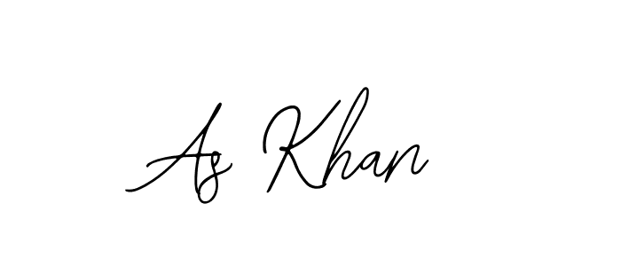 Use a signature maker to create a handwritten signature online. With this signature software, you can design (Bearetta-2O07w) your own signature for name As Khan. As Khan signature style 12 images and pictures png