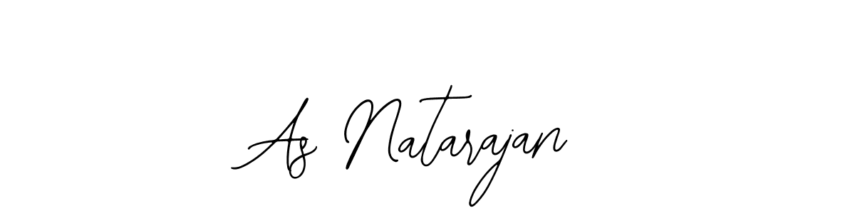 You should practise on your own different ways (Bearetta-2O07w) to write your name (As Natarajan) in signature. don't let someone else do it for you. As Natarajan signature style 12 images and pictures png