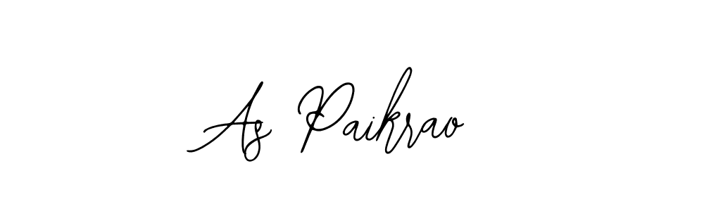 As Paikrao stylish signature style. Best Handwritten Sign (Bearetta-2O07w) for my name. Handwritten Signature Collection Ideas for my name As Paikrao. As Paikrao signature style 12 images and pictures png