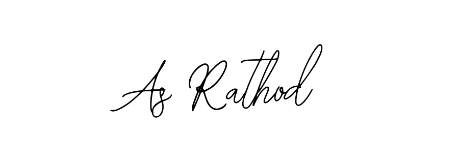 How to make As Rathod name signature. Use Bearetta-2O07w style for creating short signs online. This is the latest handwritten sign. As Rathod signature style 12 images and pictures png