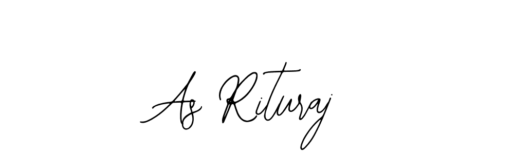 How to make As Rituraj name signature. Use Bearetta-2O07w style for creating short signs online. This is the latest handwritten sign. As Rituraj signature style 12 images and pictures png