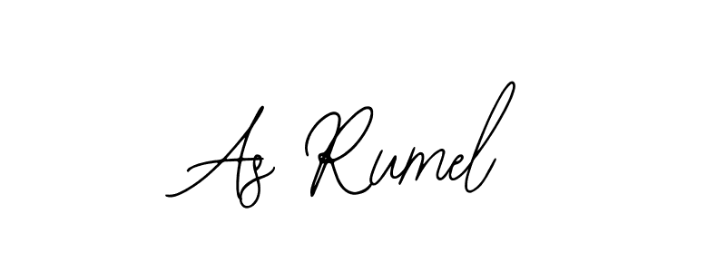 Make a beautiful signature design for name As Rumel. With this signature (Bearetta-2O07w) style, you can create a handwritten signature for free. As Rumel signature style 12 images and pictures png