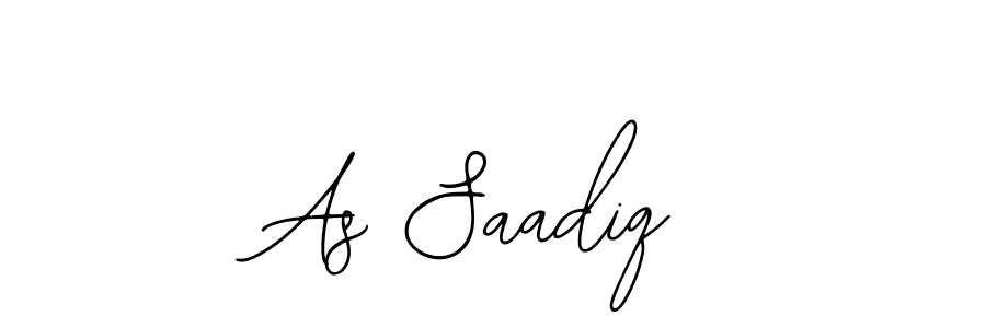 Make a beautiful signature design for name As Saadiq. With this signature (Bearetta-2O07w) style, you can create a handwritten signature for free. As Saadiq signature style 12 images and pictures png