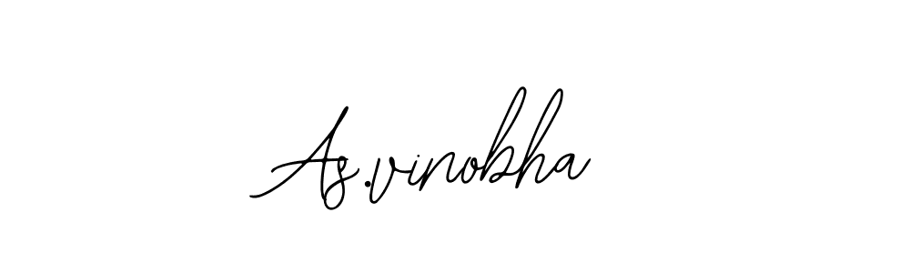 You should practise on your own different ways (Bearetta-2O07w) to write your name (As.vinobha) in signature. don't let someone else do it for you. As.vinobha signature style 12 images and pictures png