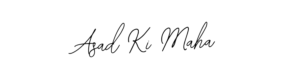 Design your own signature with our free online signature maker. With this signature software, you can create a handwritten (Bearetta-2O07w) signature for name Asad Ki Maha. Asad Ki Maha signature style 12 images and pictures png