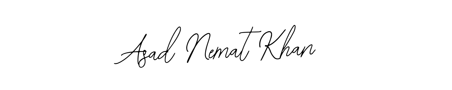 Use a signature maker to create a handwritten signature online. With this signature software, you can design (Bearetta-2O07w) your own signature for name Asad Nemat Khan. Asad Nemat Khan signature style 12 images and pictures png