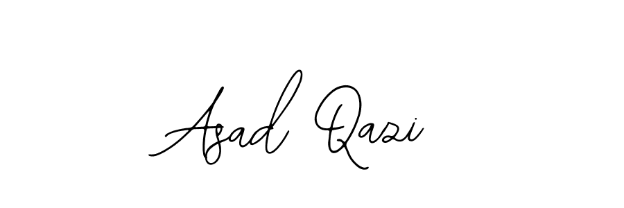 How to make Asad Qazi name signature. Use Bearetta-2O07w style for creating short signs online. This is the latest handwritten sign. Asad Qazi signature style 12 images and pictures png