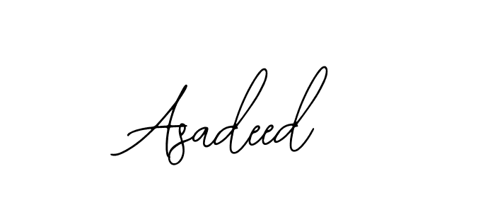 You can use this online signature creator to create a handwritten signature for the name Asadeed. This is the best online autograph maker. Asadeed signature style 12 images and pictures png