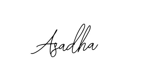 How to make Asadha signature? Bearetta-2O07w is a professional autograph style. Create handwritten signature for Asadha name. Asadha signature style 12 images and pictures png