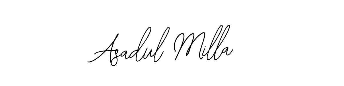 Use a signature maker to create a handwritten signature online. With this signature software, you can design (Bearetta-2O07w) your own signature for name Asadul Milla. Asadul Milla signature style 12 images and pictures png