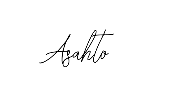 Design your own signature with our free online signature maker. With this signature software, you can create a handwritten (Bearetta-2O07w) signature for name Asahto. Asahto signature style 12 images and pictures png