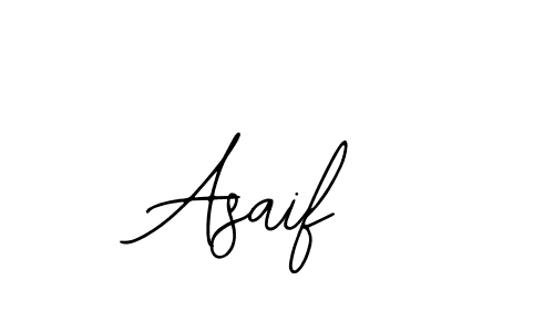 How to make Asaif name signature. Use Bearetta-2O07w style for creating short signs online. This is the latest handwritten sign. Asaif signature style 12 images and pictures png