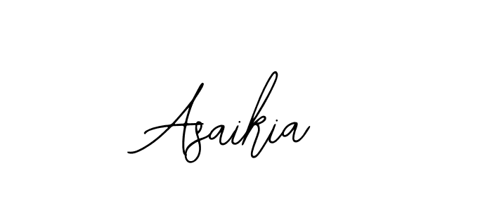 You should practise on your own different ways (Bearetta-2O07w) to write your name (Asaikia) in signature. don't let someone else do it for you. Asaikia signature style 12 images and pictures png