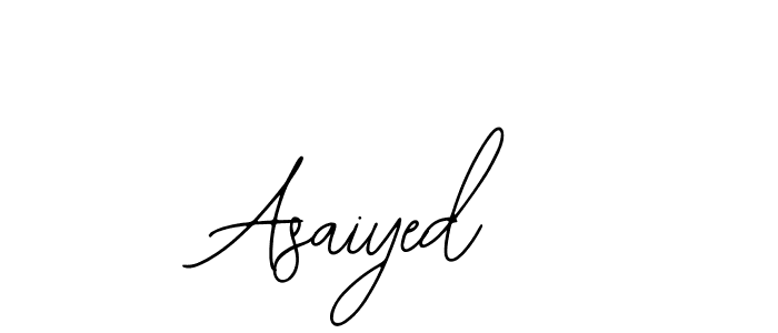 Use a signature maker to create a handwritten signature online. With this signature software, you can design (Bearetta-2O07w) your own signature for name Asaiyed. Asaiyed signature style 12 images and pictures png