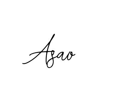 Design your own signature with our free online signature maker. With this signature software, you can create a handwritten (Bearetta-2O07w) signature for name Asao. Asao signature style 12 images and pictures png