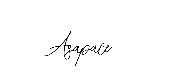 How to make Asapace name signature. Use Bearetta-2O07w style for creating short signs online. This is the latest handwritten sign. Asapace signature style 12 images and pictures png