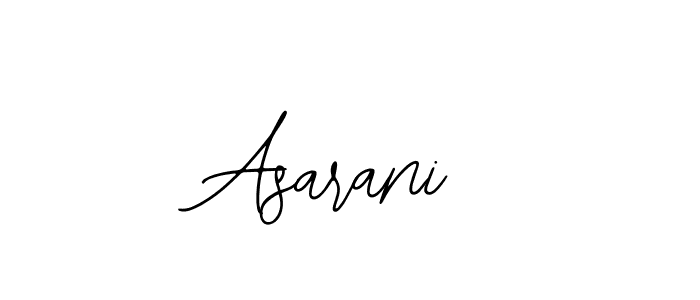 Design your own signature with our free online signature maker. With this signature software, you can create a handwritten (Bearetta-2O07w) signature for name Asarani. Asarani signature style 12 images and pictures png