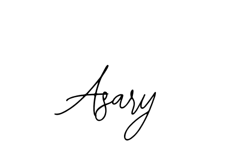 Design your own signature with our free online signature maker. With this signature software, you can create a handwritten (Bearetta-2O07w) signature for name Asary. Asary signature style 12 images and pictures png