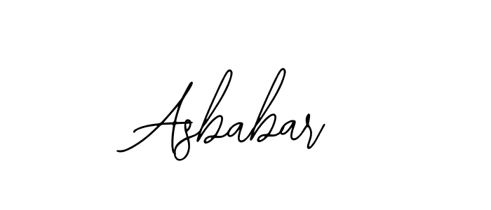 How to make Asbabar signature? Bearetta-2O07w is a professional autograph style. Create handwritten signature for Asbabar name. Asbabar signature style 12 images and pictures png