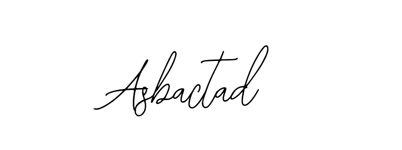 How to make Asbactad signature? Bearetta-2O07w is a professional autograph style. Create handwritten signature for Asbactad name. Asbactad signature style 12 images and pictures png